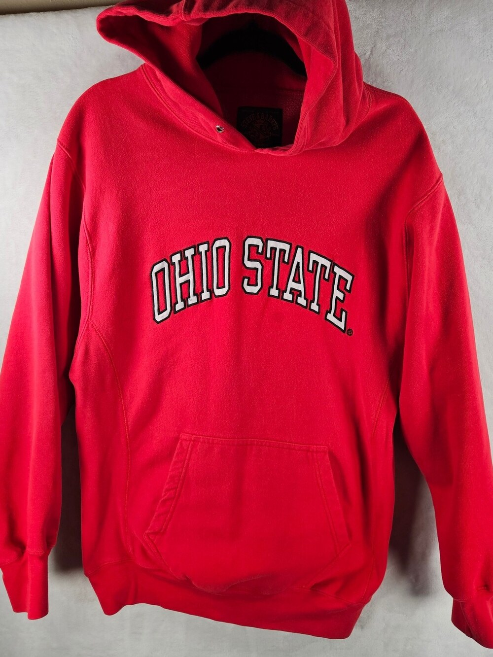 Steve & Barry's Ohio State Buckeyes Hoodie Red Embroidered Size Medium